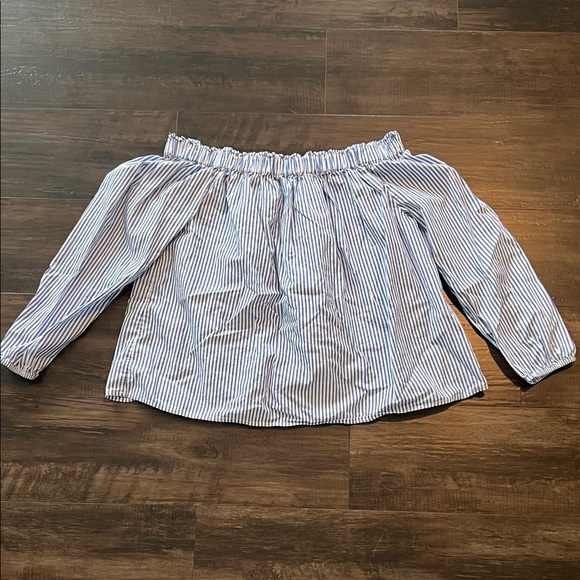 GAP Tops - GAP Blue and White Striped Top